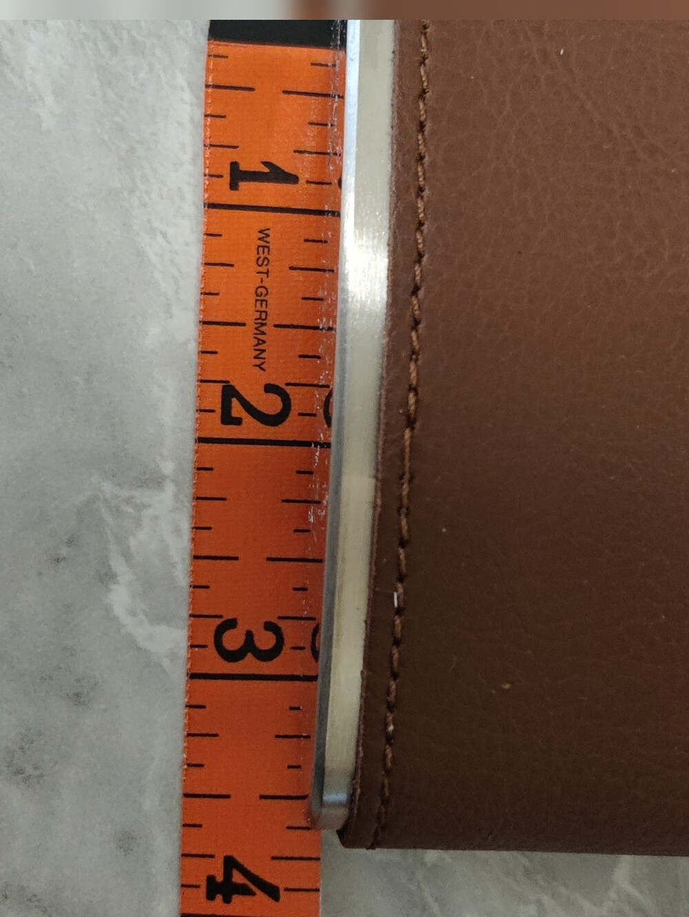 Monogram C Leather Stainless Steel Flask - Picture 3 of 7
